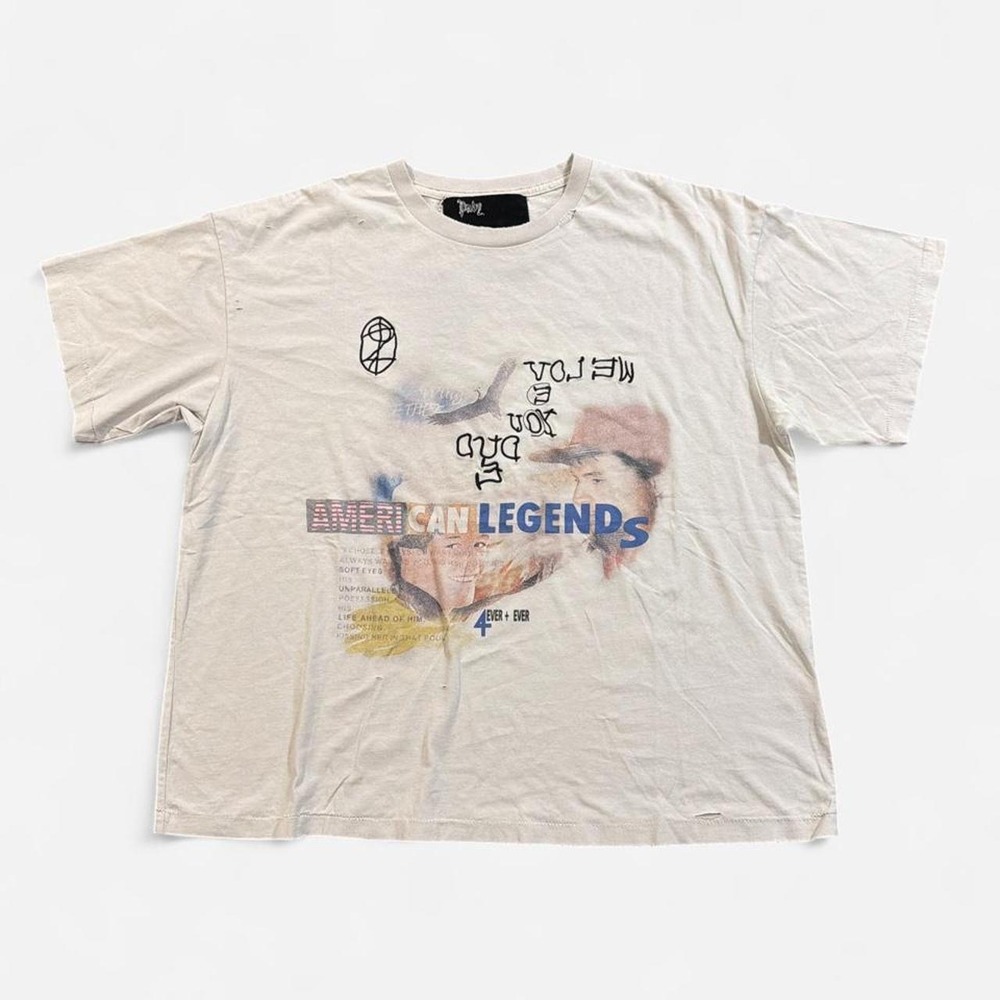 Paly Hollywood American Legends T Shirt * S * Off White